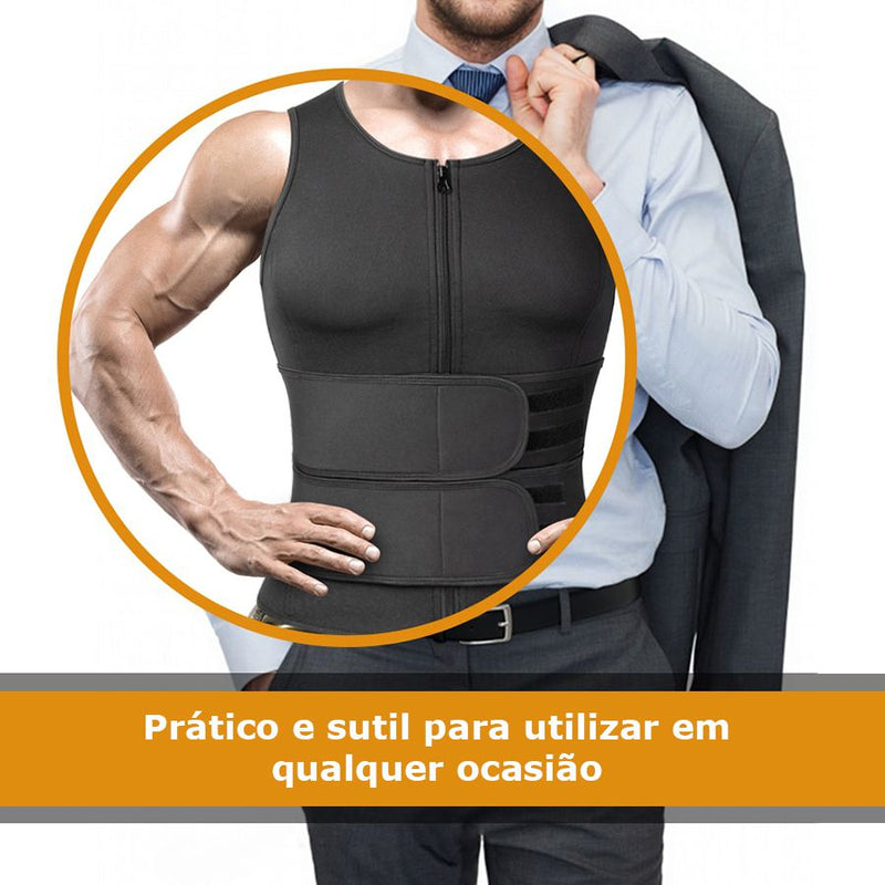 Regata Cinta Modeladora Termica Compressão Abdominal Masculina XXXL - Neoshop