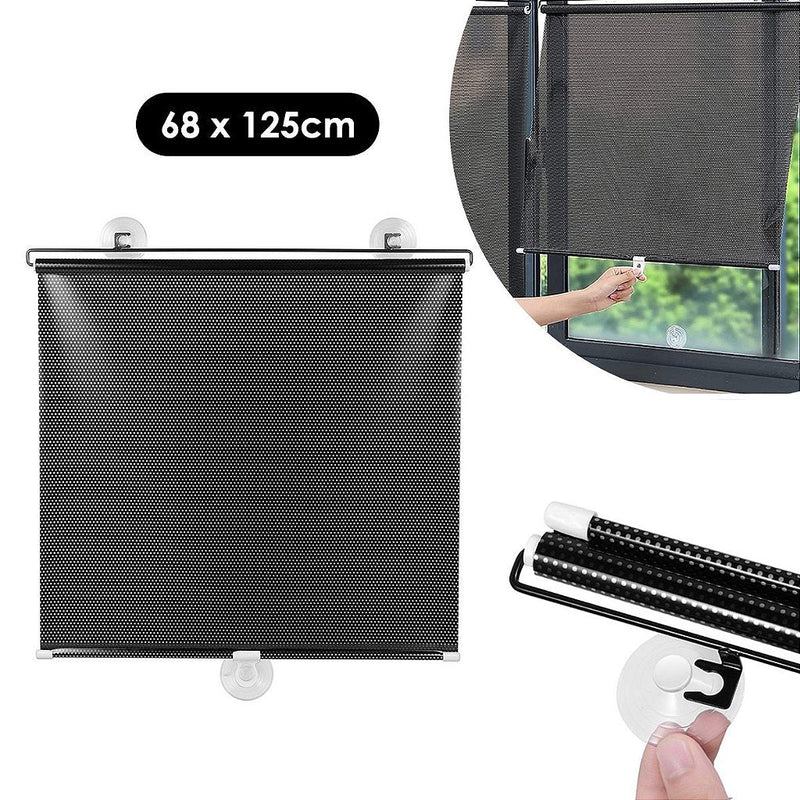 Cortina Com Ventosas Para Janela Sala De Estar Cozinha Quarto Escritorio Protetor Solar Persiana 68x125cm - Neoshop