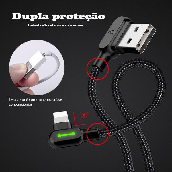 Carregador para iPhone - USB C - Micro-USB | Cabo Titã™ - Neoshop