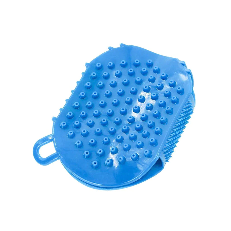 Massageador Luva Corporal Massagem Estetica Manual 7 Esferas Portatil Costas Pescoço Relaxamento Azul - Neoshop