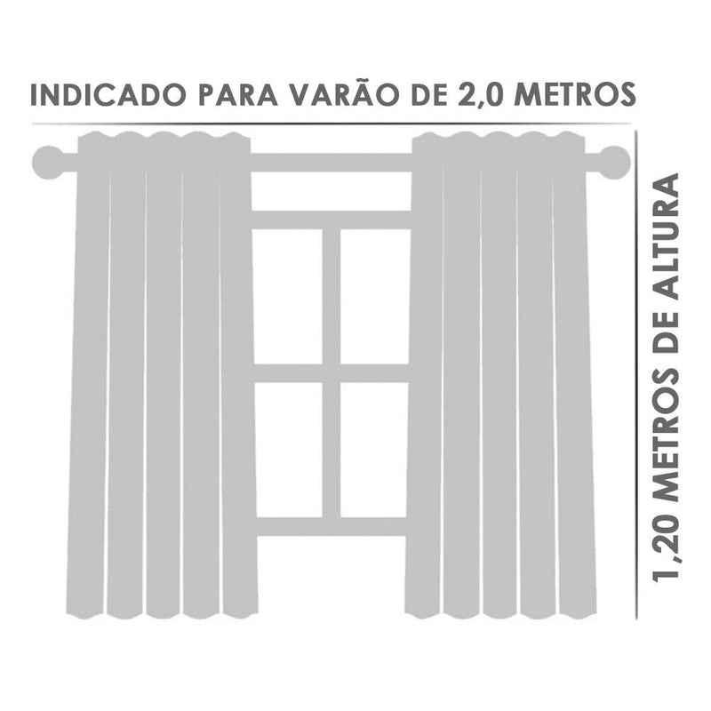 Cortina para Cozinha de Voil com Forro de Microfibra - Conforto e Beleza para o Seu Ambiente - Neoshop