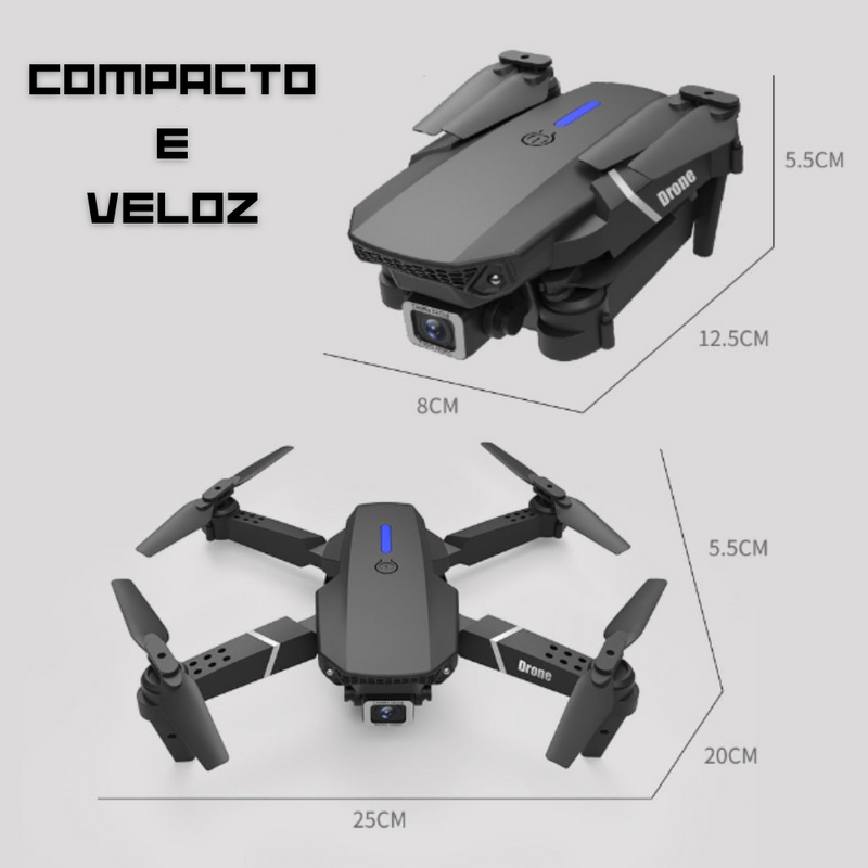 Drone Profissional Wifi com Controle Remoto Adaptável/Zangão - Neoshop