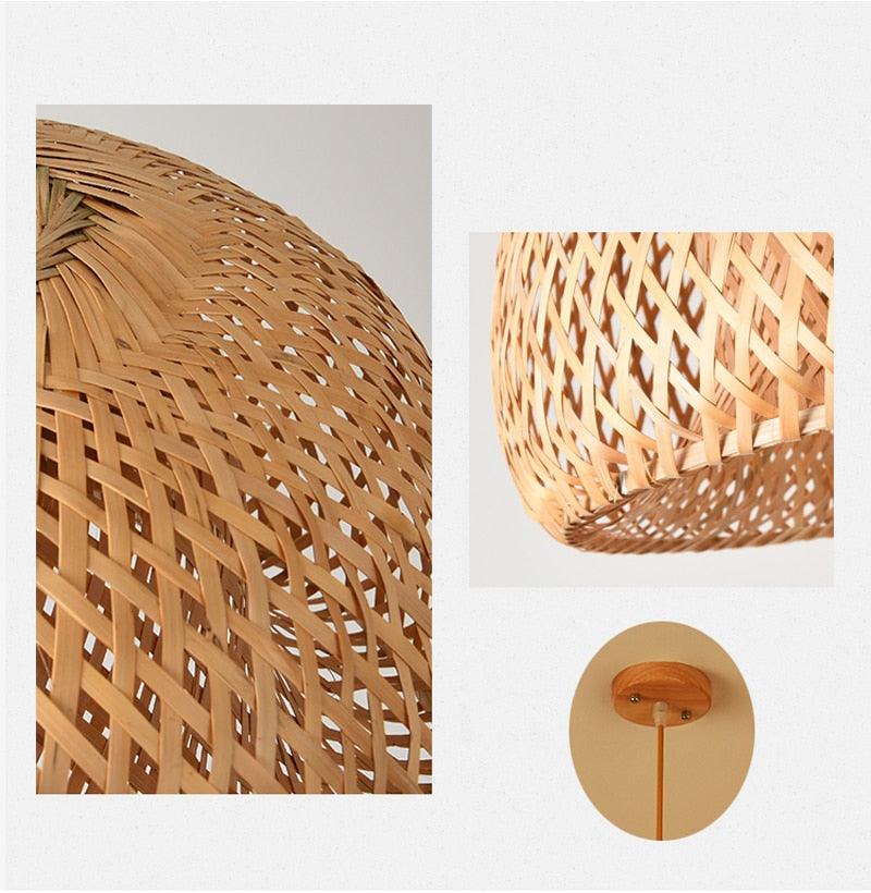 Luminária de Bambu Artesanal Para Casa - Neoshop