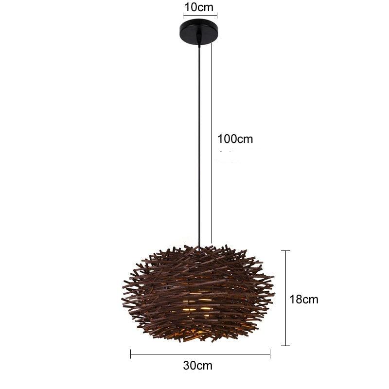 Luminária de Bambu Artesanal Para Casa - Neoshop