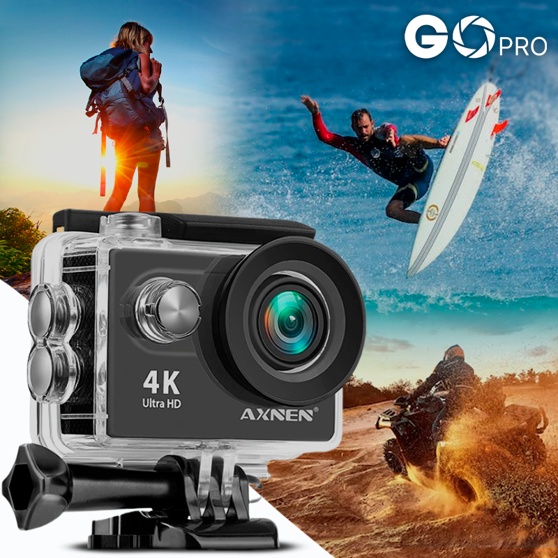 Câmera de Ação Profissional Portátil 4K Ultra HD 60FPS - Estilo Go Pro - Neoshop