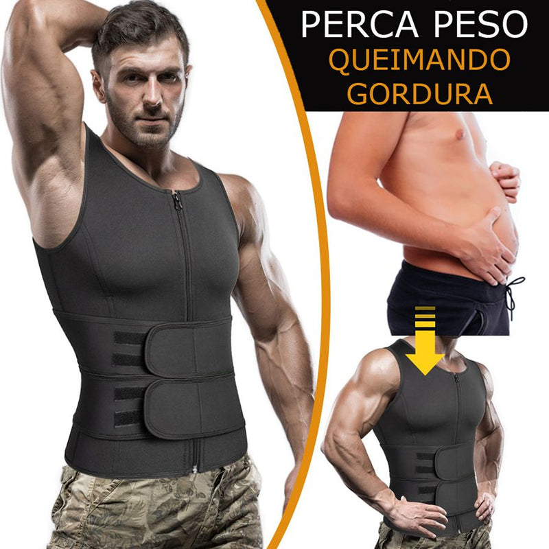 Regata Cinta Modeladora Termica Compressão Abdominal Masculina XXXL - Neoshop