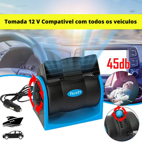 Climatizador Automotivo Ajustável sem ruídos Portátil - Neoshop